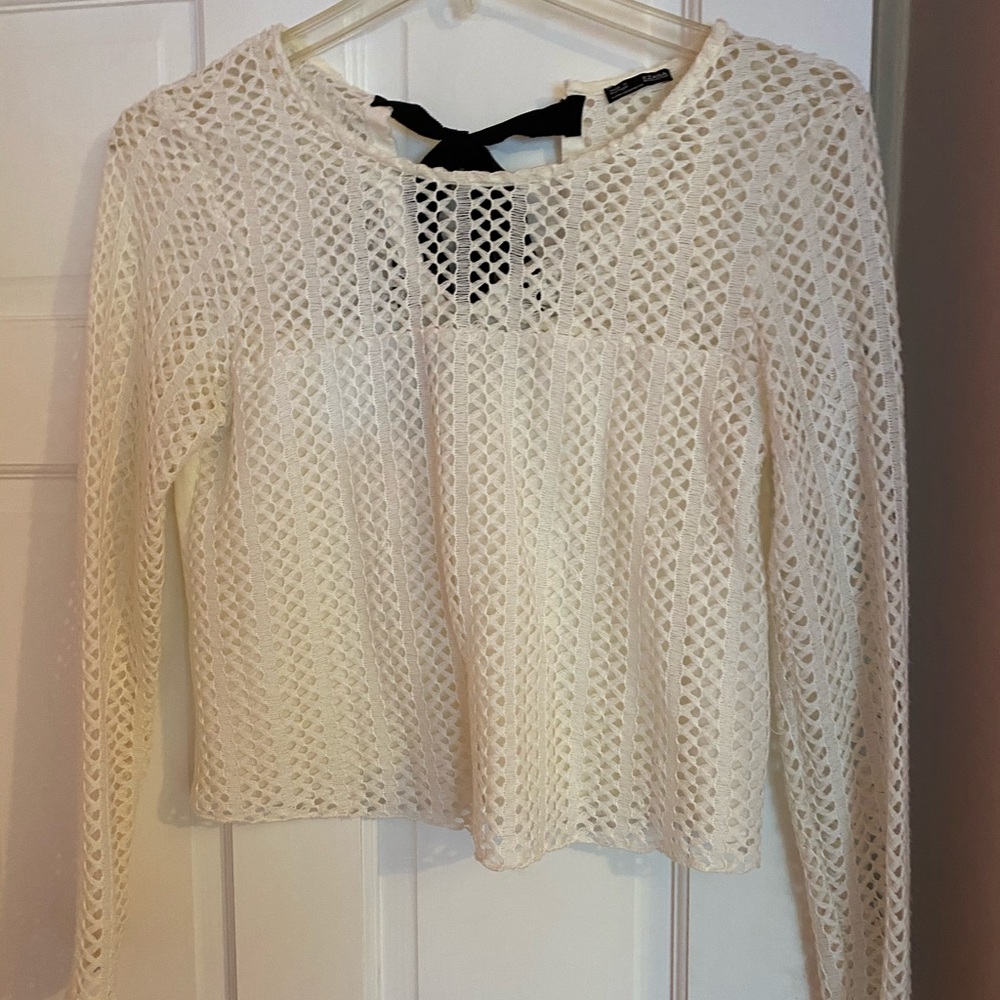 Zara White chic top